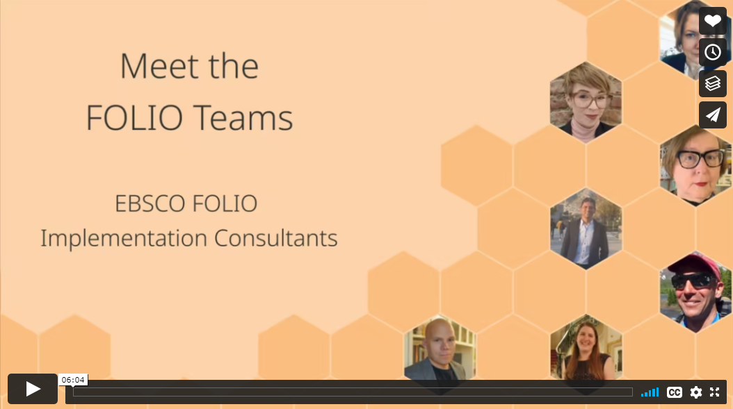 FOLIO Implementation team Video
